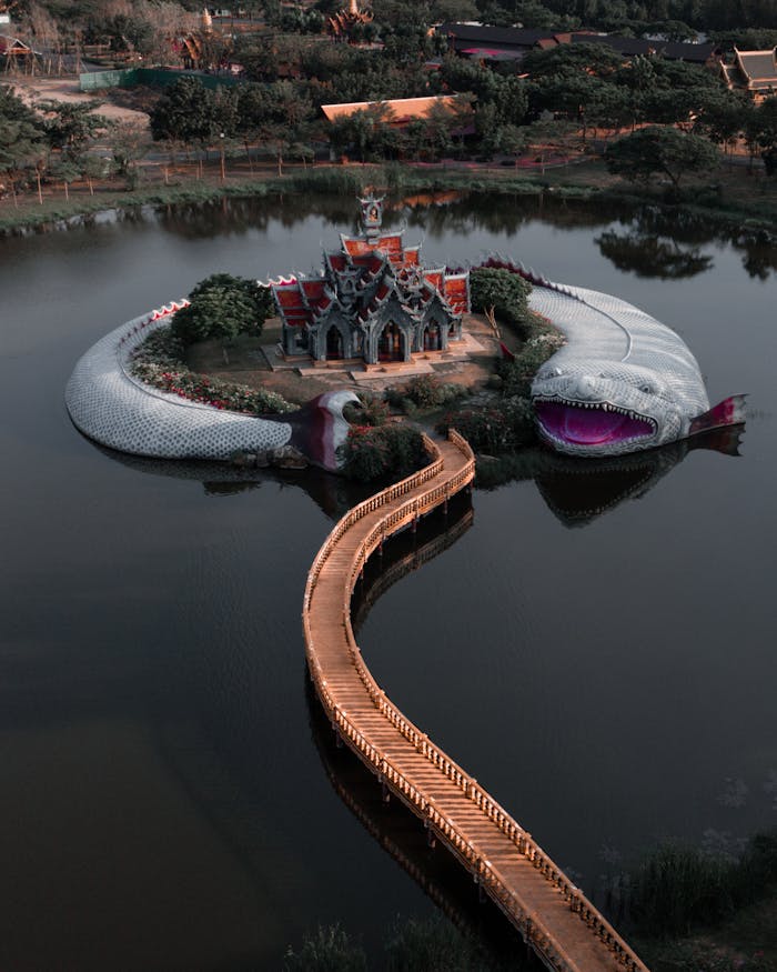 Bird's Eye View Of An Island